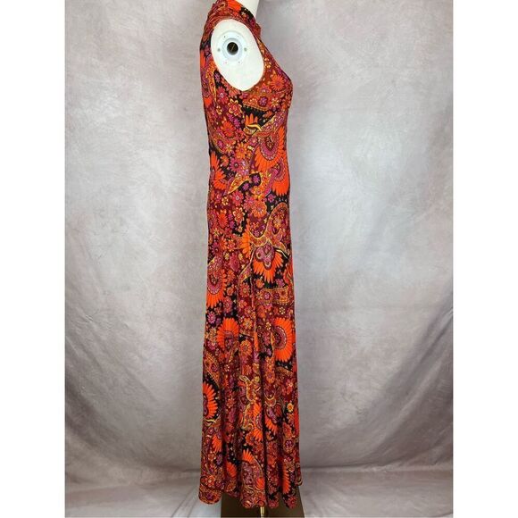 Vintage Mod Psychedelic Paisley Dress - Picture 6 of 12